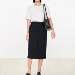 CHICJOC Women classic vintage inspired skirt in navy size 40